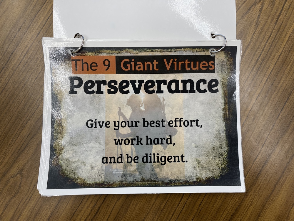 The 9 Giant Virtues Perseverance give your best effort work hard and be diligent