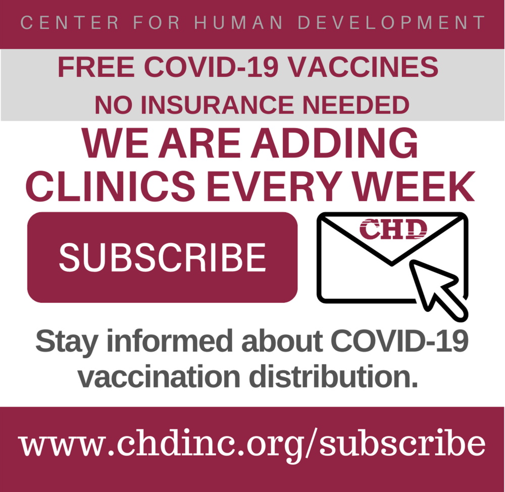 CHD Adding Vaccine Opportunities Every Week 4.26.21