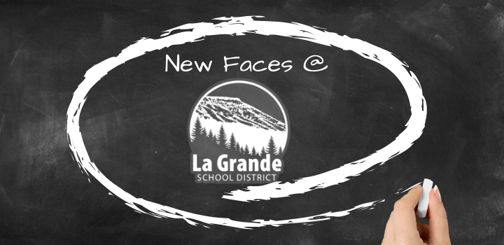 New Faces @ and then the LGSD logo circled with a hand and a piece of chalk