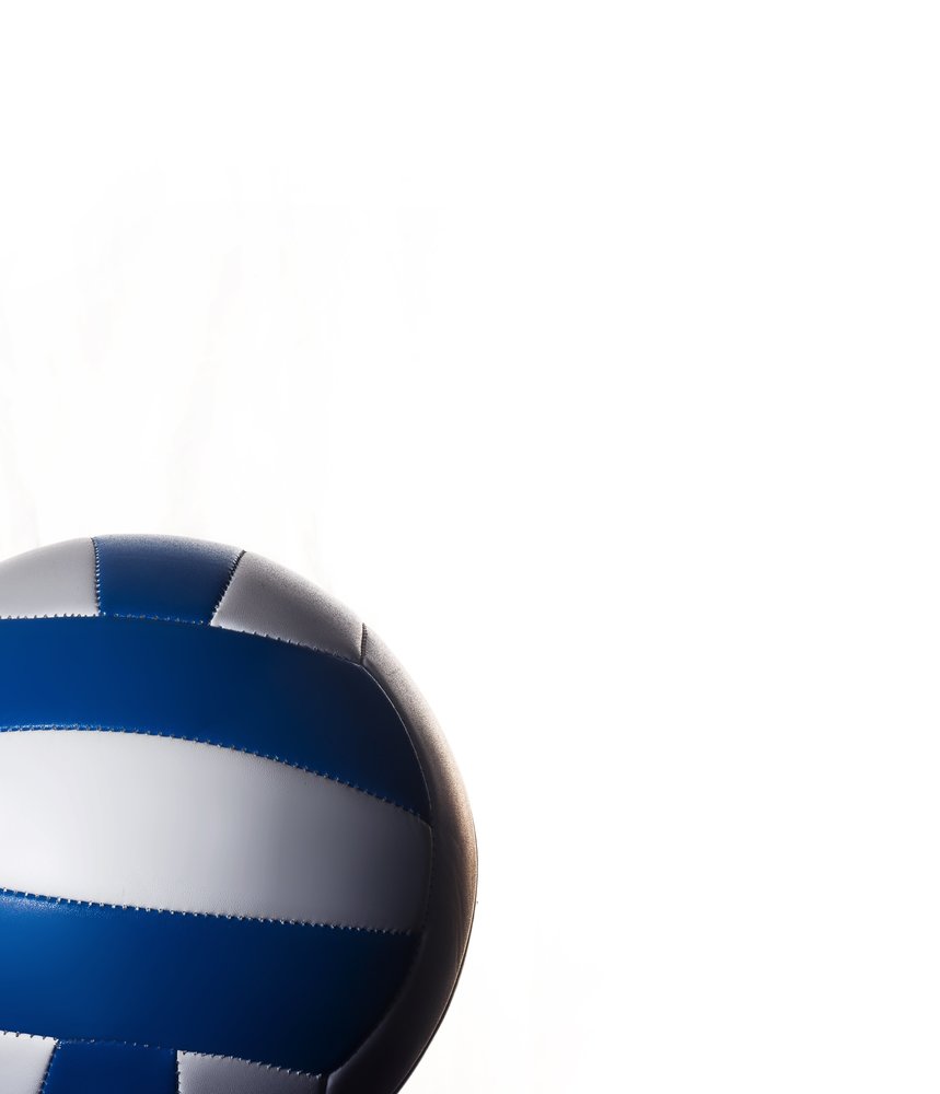Volleyball on white background