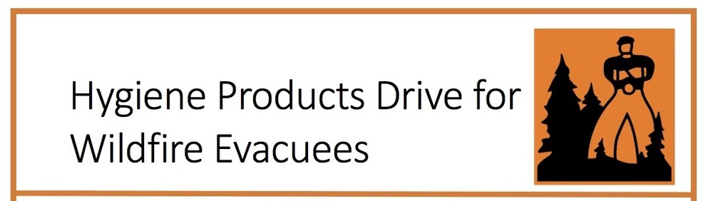 Hygiene products drive for wildfire evacuees