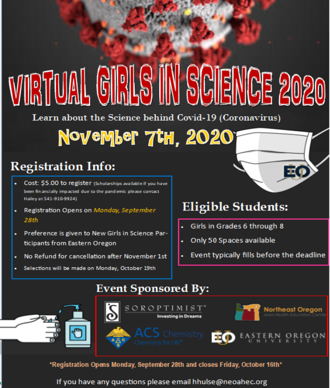 Virtual Girls in Science Flyer