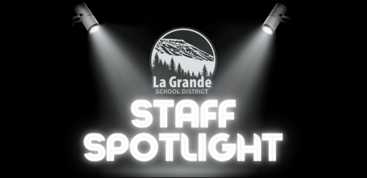Spotlights on the LGSD logo and the words "Staff Spotlight"