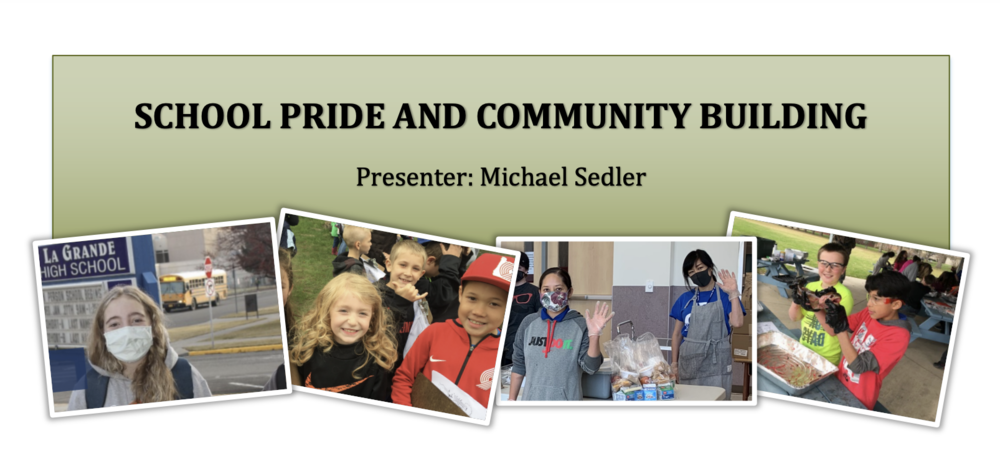 School Pride and Community Building, Presenter: Michael Sedler photos of school kids