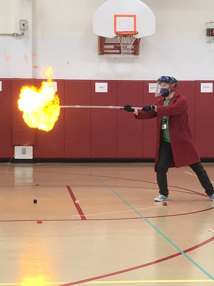 Scientist Creating Fire