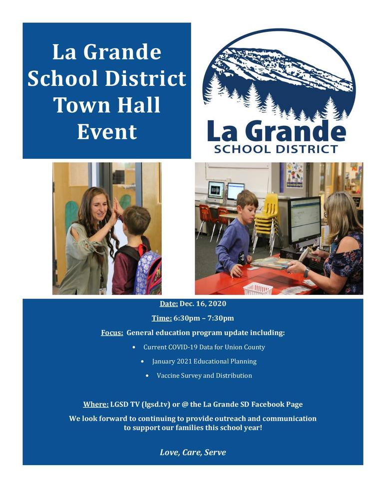 La Grande School District Town Hall Event
