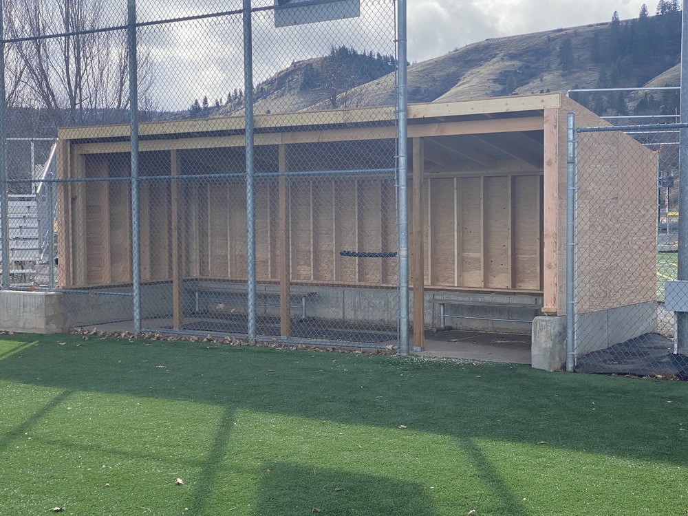 Photo of new dugout