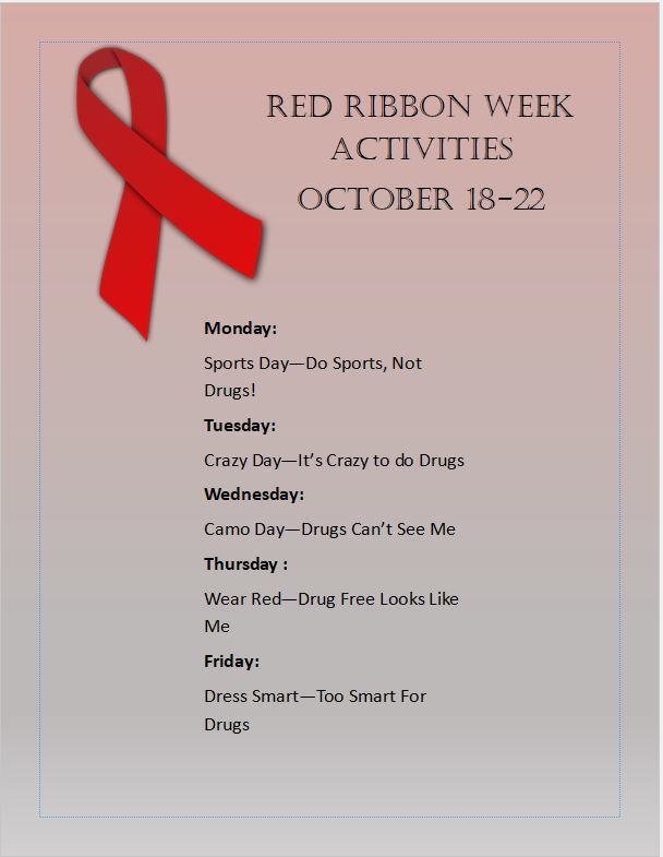 Red Ribbon Week Flyer