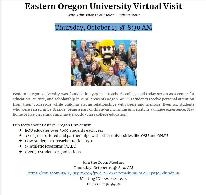 EOU Virtual Visit