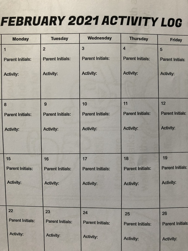 FEBRUARY ACTIVITY CHALLENGE!