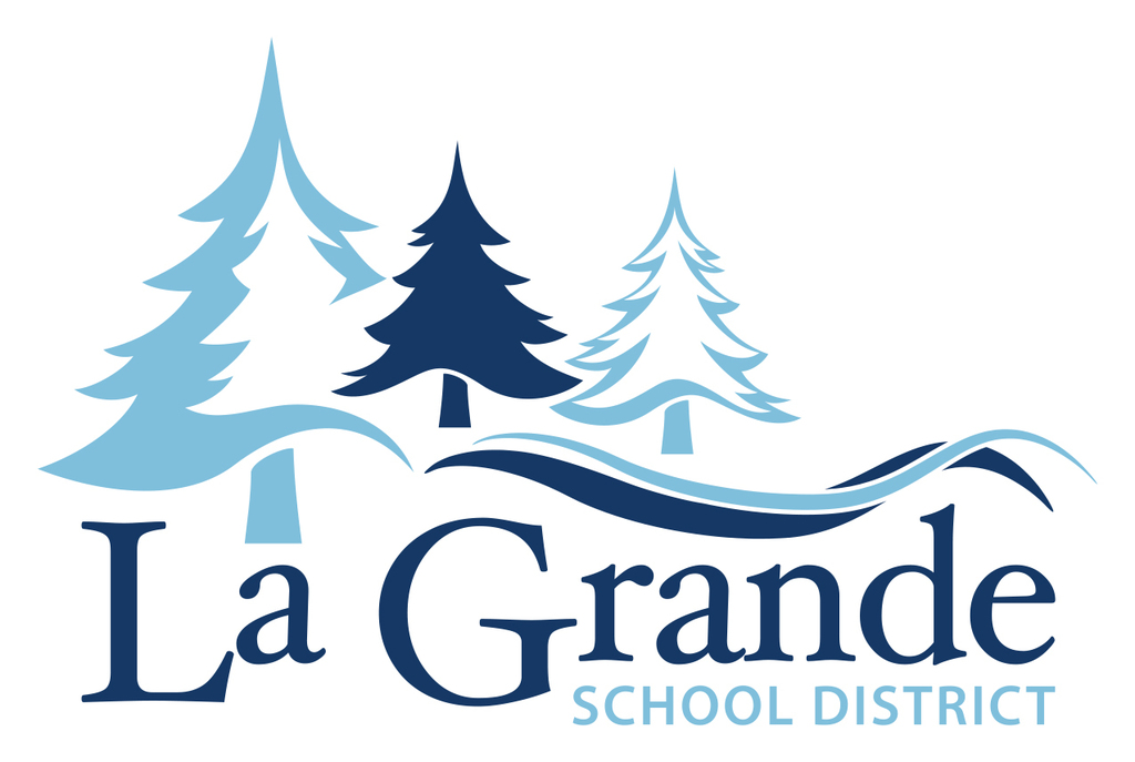 La Grande School District with Blue Trees