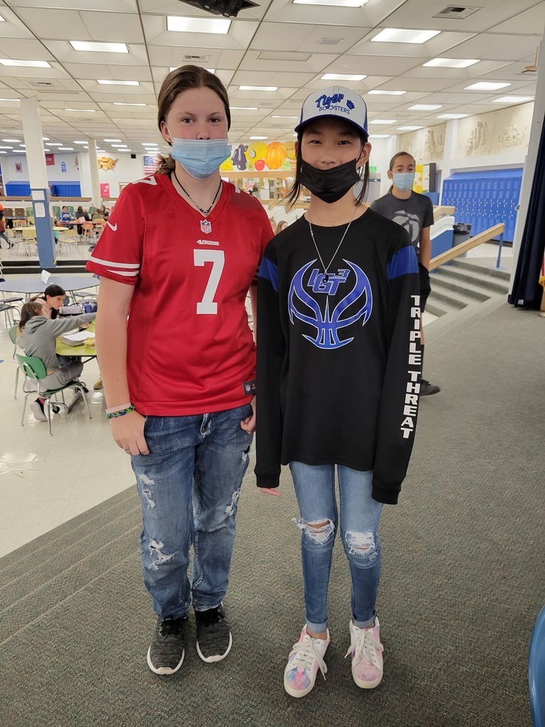 Two LMS Students in sports gear.