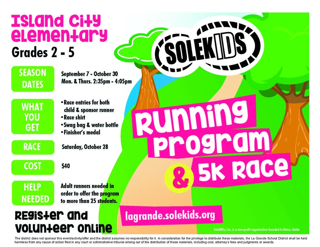 SoleKids Running Program Information 